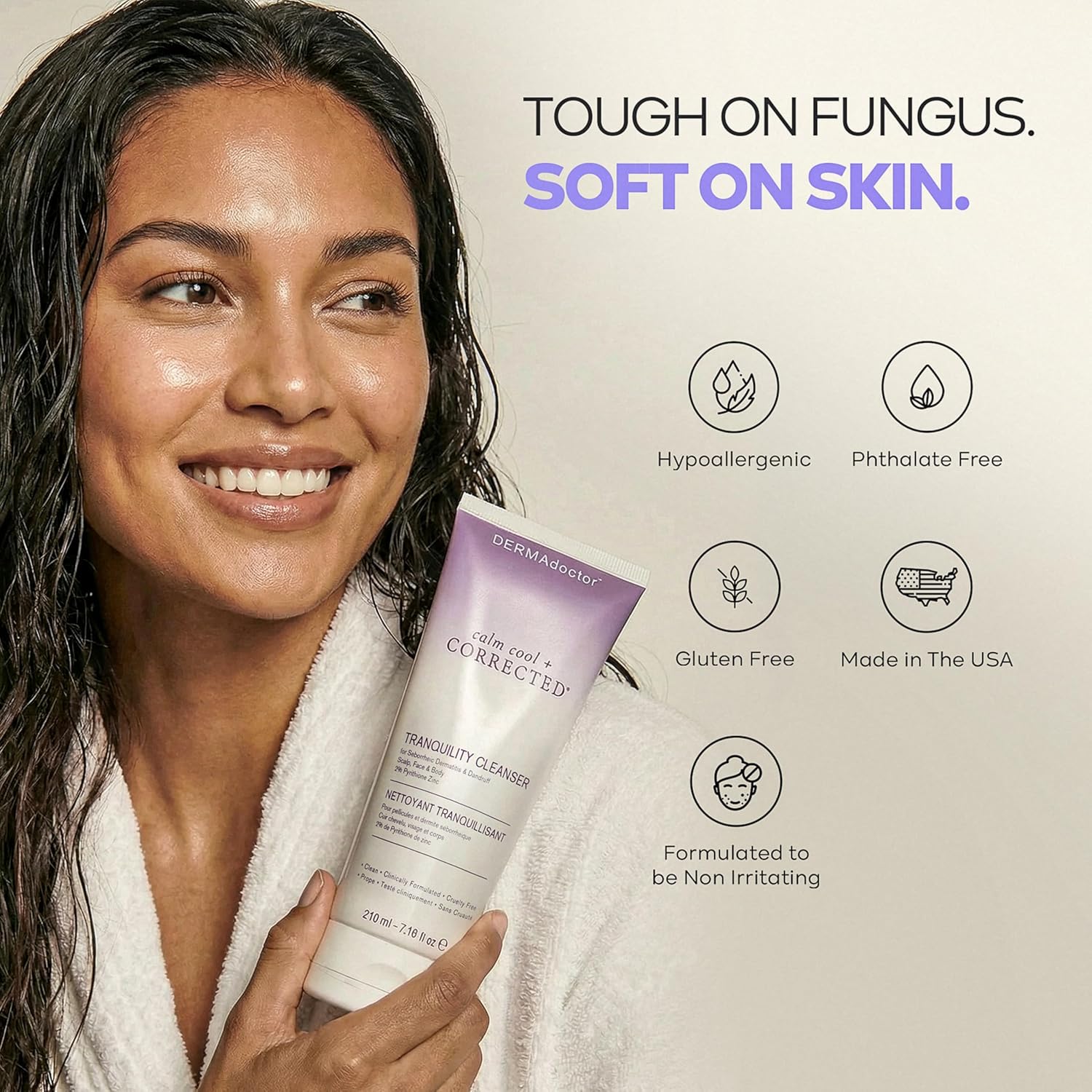 DERMAdoctor Seborrheic Dermatitis Shampoo – 2% Pyrithione Zinc Face Wash, Dermatologist Formulated Anti Dandruff Shampoo for Women, Itchy Scalp Treatment for Hair, Beard, Face & Body – 7.10 oz - Image 11