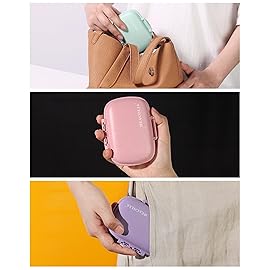 MEACOLIA 3 Pack 8 Compartments Travel Pill Organizer, Daily Pill Case Small Pill Box for Pocket Purse, Portable Pill Container Medicine Vitamin Organizer (Purple, Green, Pink)