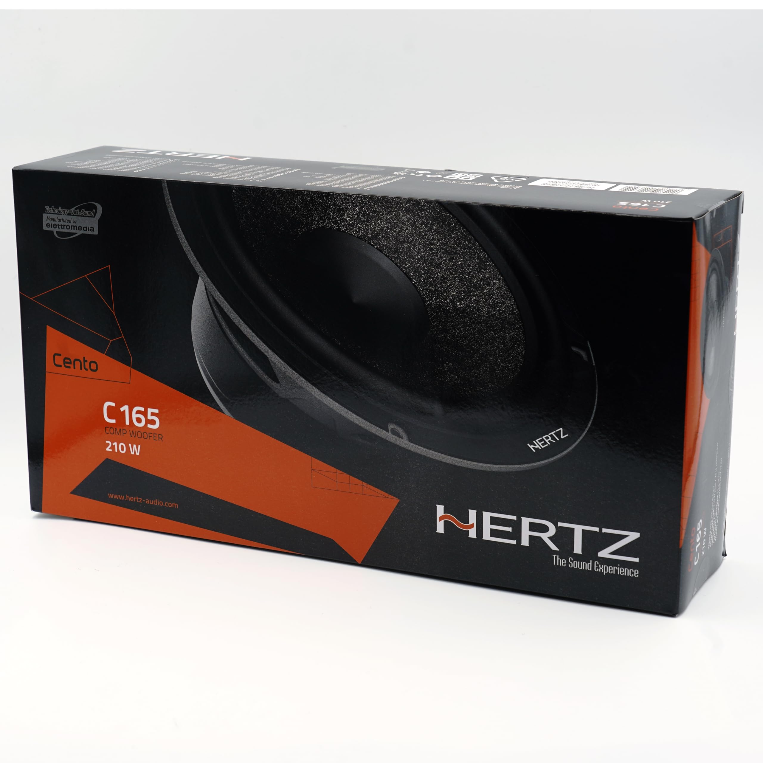 Hertz C 165 – Coppia di woofer da 165 mm, 210 W peak, 4 ohm, cono SPP-M in carta semi-pressata e magnete in ferrite ad alta densità per mid-bass dinamico nei sistemi car audio