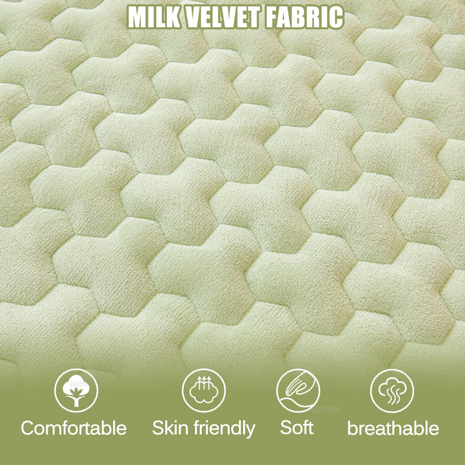 Pinka,90 * 200cmTWIN,LDLCYCN Mattress Protector Milk Velvet Fitted Sheet Thicken Mattress Cover Full Wrap Dustproof Soft Comfortable Bed Cover with Deep Pocket of 12In Mattress Topper for Bedroom