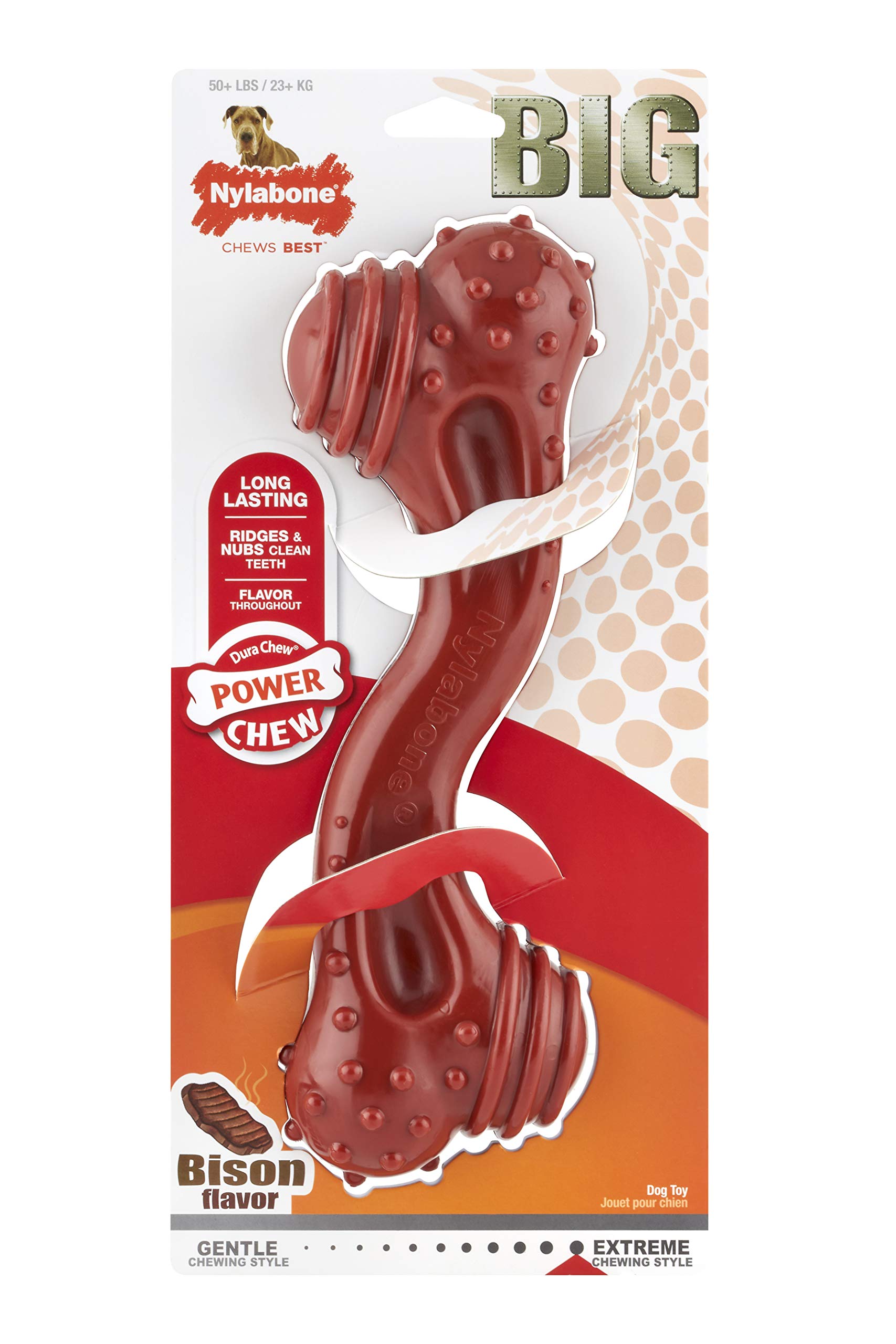 nylabone big chew durable toy bone for large breeds