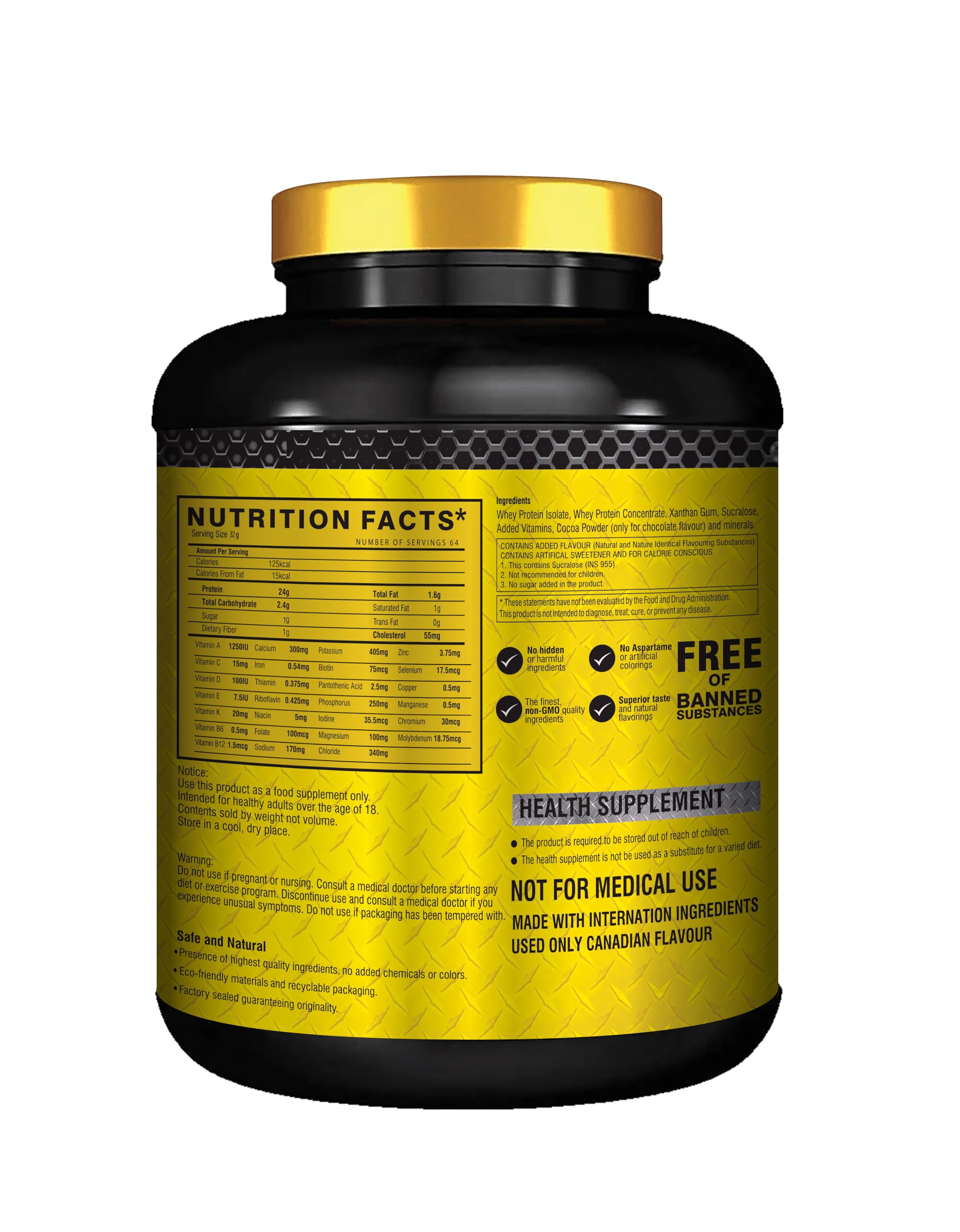 MuscleTrail Whey Protein Powder Gold Standard Series|24G Protein|5G Bcaa|4G Glutamine|Muscle Building Primary Source Isolate|2.048 Kg (2.048kg, Chocolate) — Amazon image 7