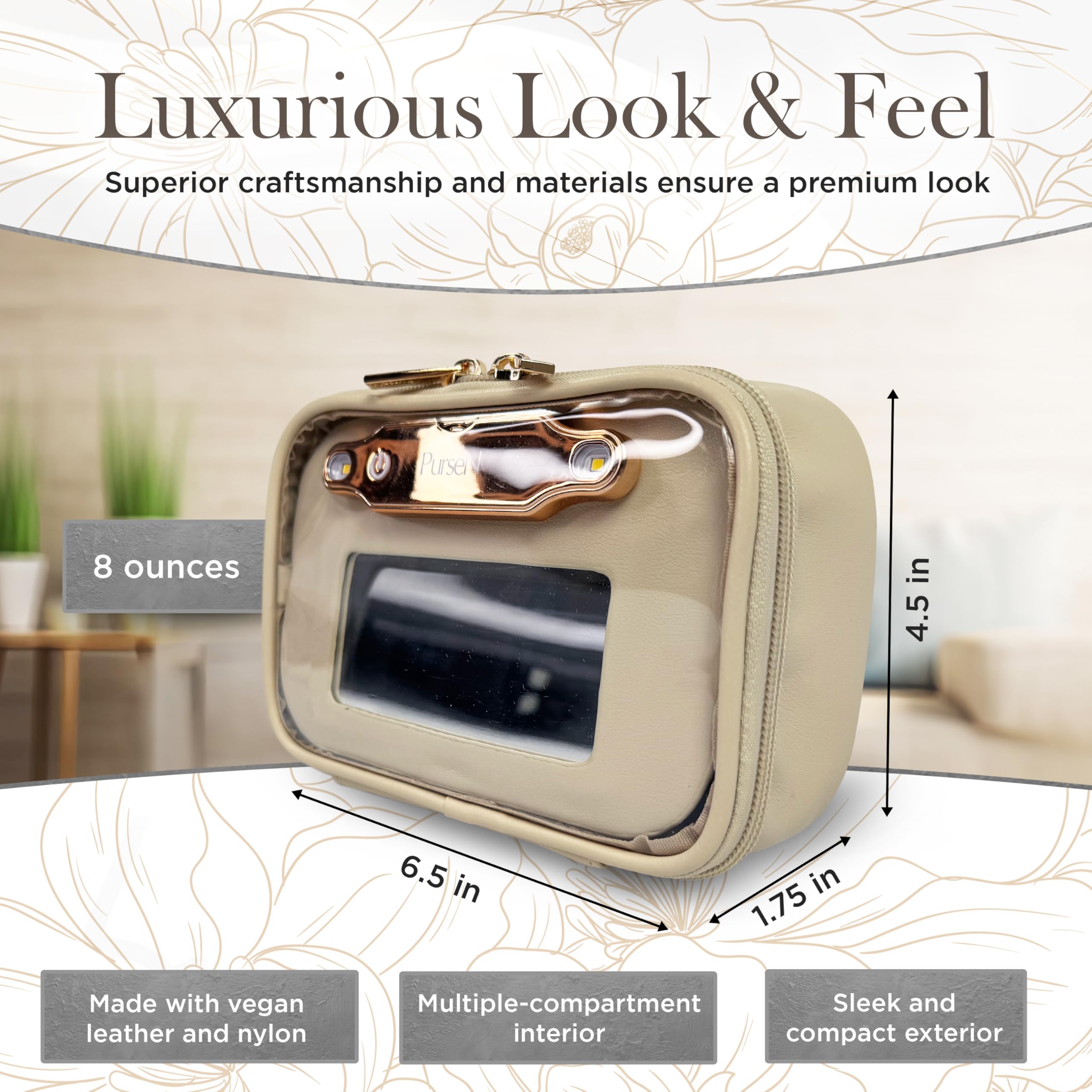 Amazon.com: OFT 2024 LITTMINI Lighted Mirror Case - Small Makeup 