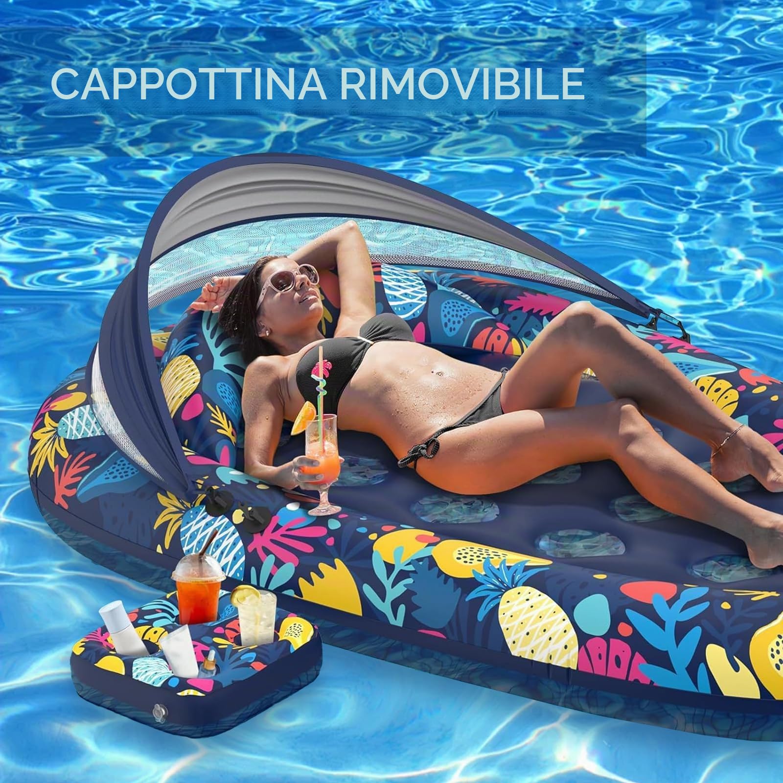 Galleggiante Da Piscina,4-in-1 Amaca Gonfiabile Mare,Poltrona Galleggiante,Amaca Galleggiante Mare,Poltrona Gonfiabile Piscina,Amaca gonfiabile,Poltrona Piscina,Gonfiabile Letto Galleggiante