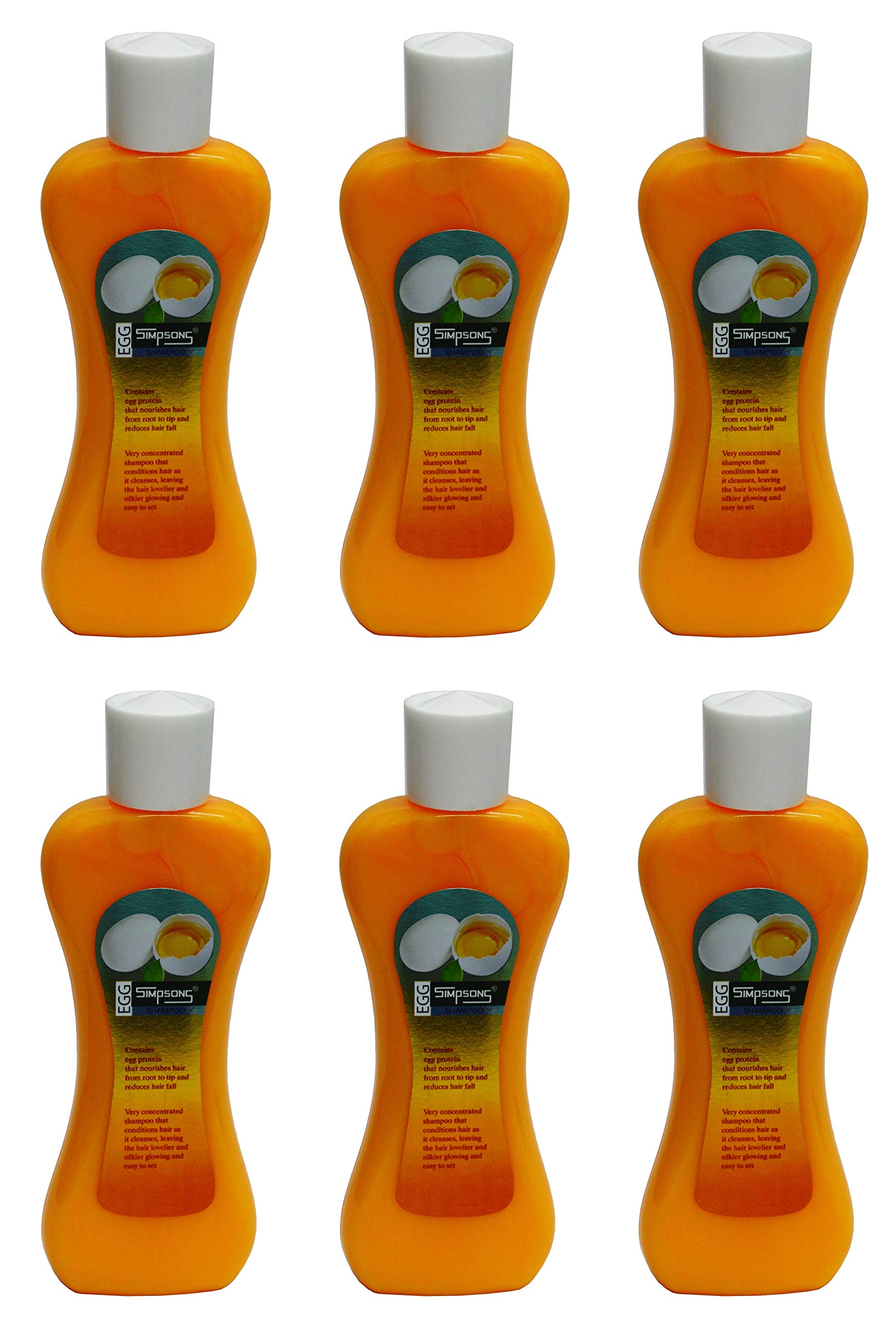 Simpsons EGG Shampoo enriched with EGG protein USA Exported 200 ML X 6