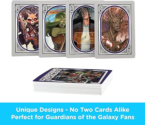 Miniatura 3 de AQUARIUS Guardians of The Galaxy Nouveau - Baraja de cartas con temática de cómic Guardians para tus juegos de cartas favoritos - Productos y
