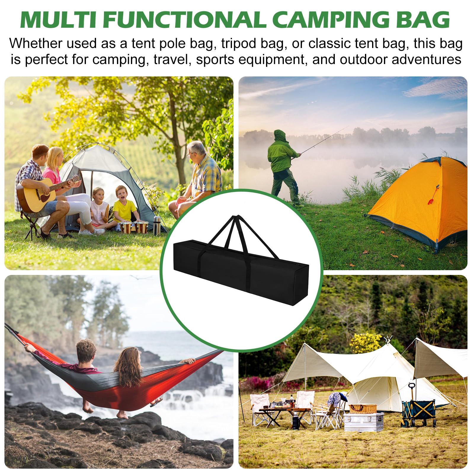 Tragbare Zeltstangentasche, Aufbewahrungstasche Für Zeltstangen, Tragbare Stativtasche, Universal Canopy Tent Roller Bag, Zeltstangentasche, 600D Oxford Stoff Wasserabweisend Für Mikrofon Fotografie