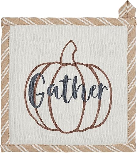 Bountifall - Salvamanteles de calabaza (3 unidades, 8 x 8 pulgadas)