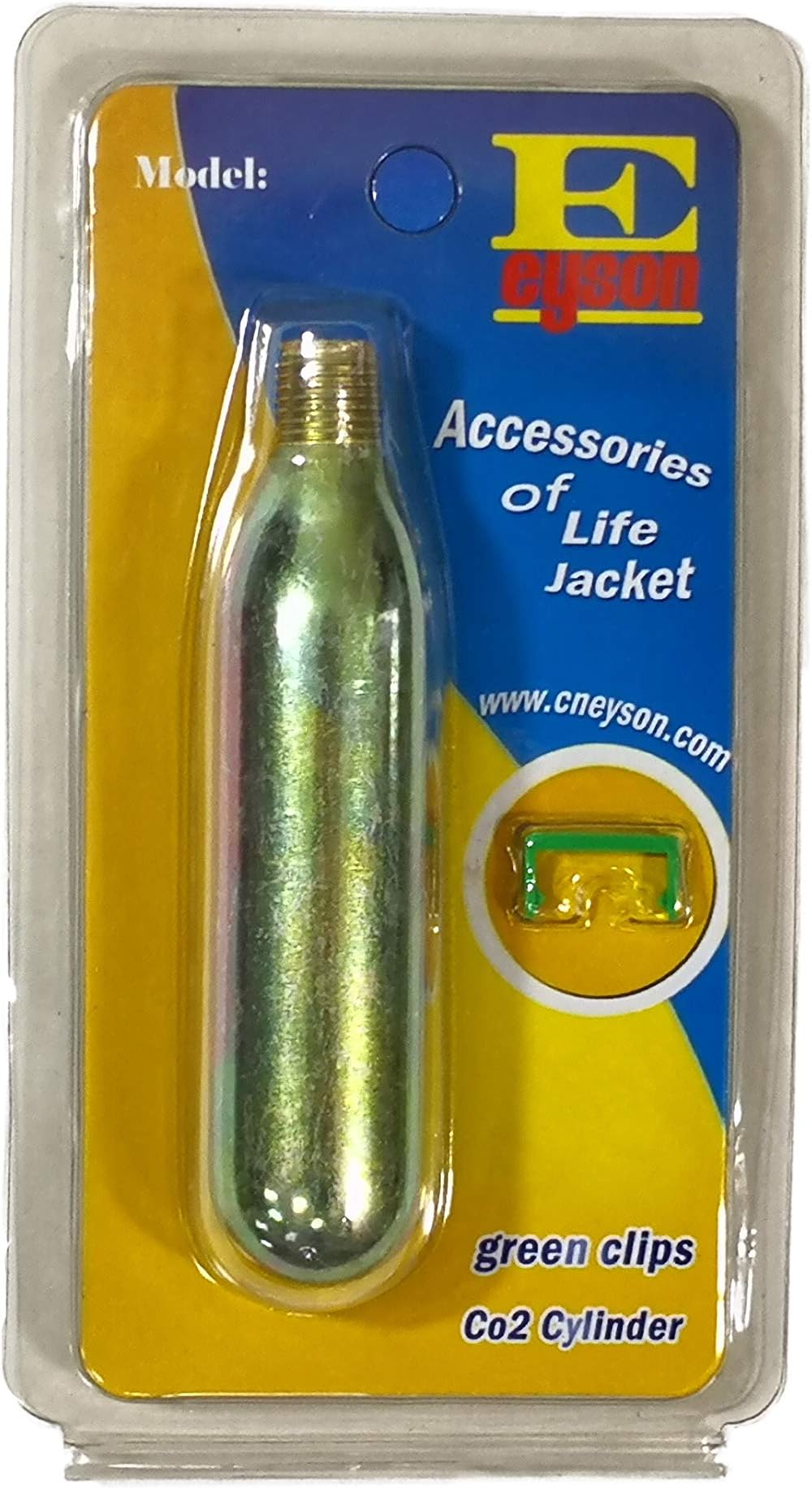 Premium CO2 Cartridge for Life Jacket - Manual Version CO2 Rearming Kit Cylinder Tank Canister for Inflatable Lifejacket Life Vest Life Belt Pack PFD CO2 Replacement Refill Size 17G 24G 33G 60G Gram