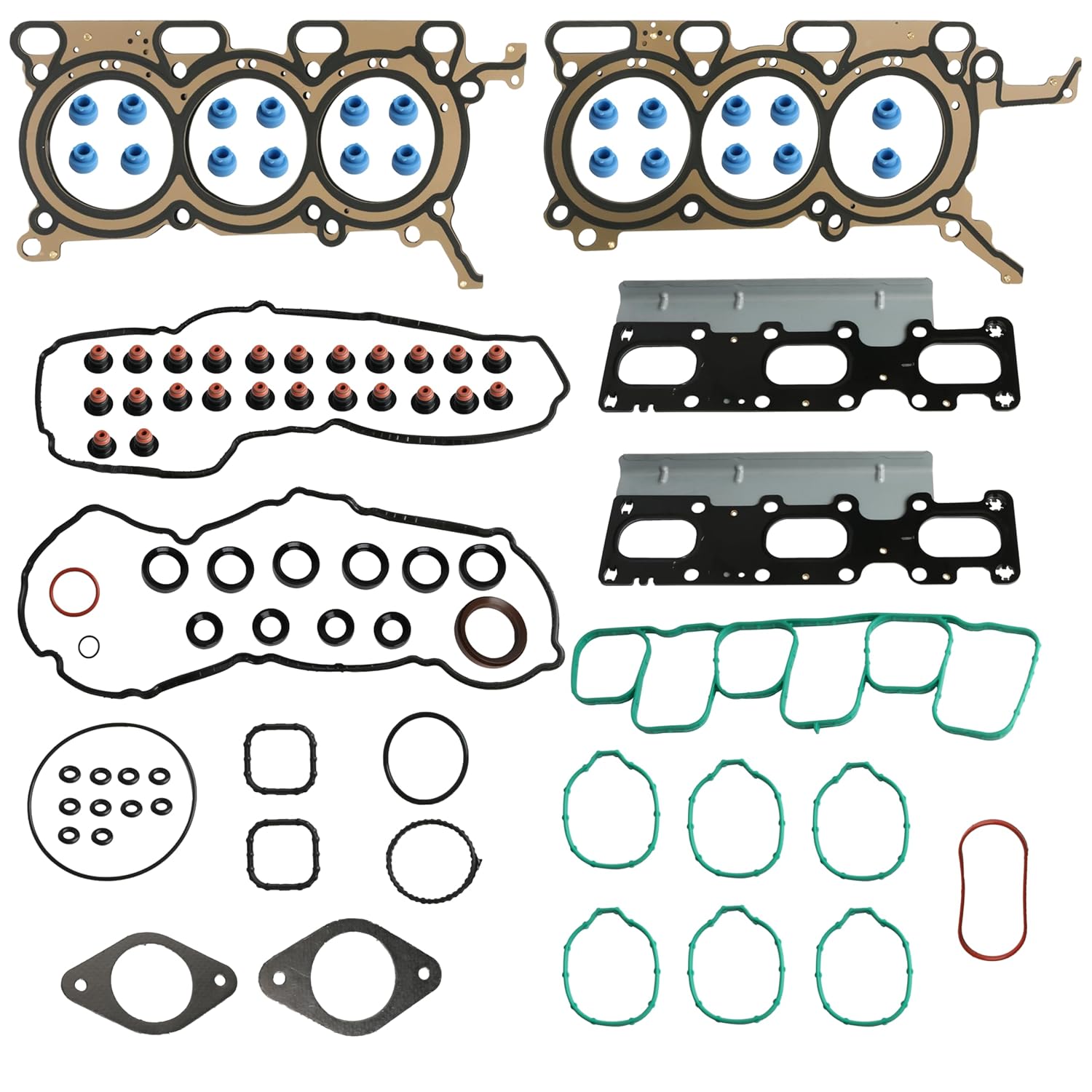 Head Gasket Set,HS26487PT-2,for Ford Edge 11-18,for Explorer 11-19,for Flex 13-19,for Taurus 13-19,for Police Interceptor Sedan 13-19,for 3.5L 3496Cc 213Cid 24V V6, Vin Code 8 C,VS50814R