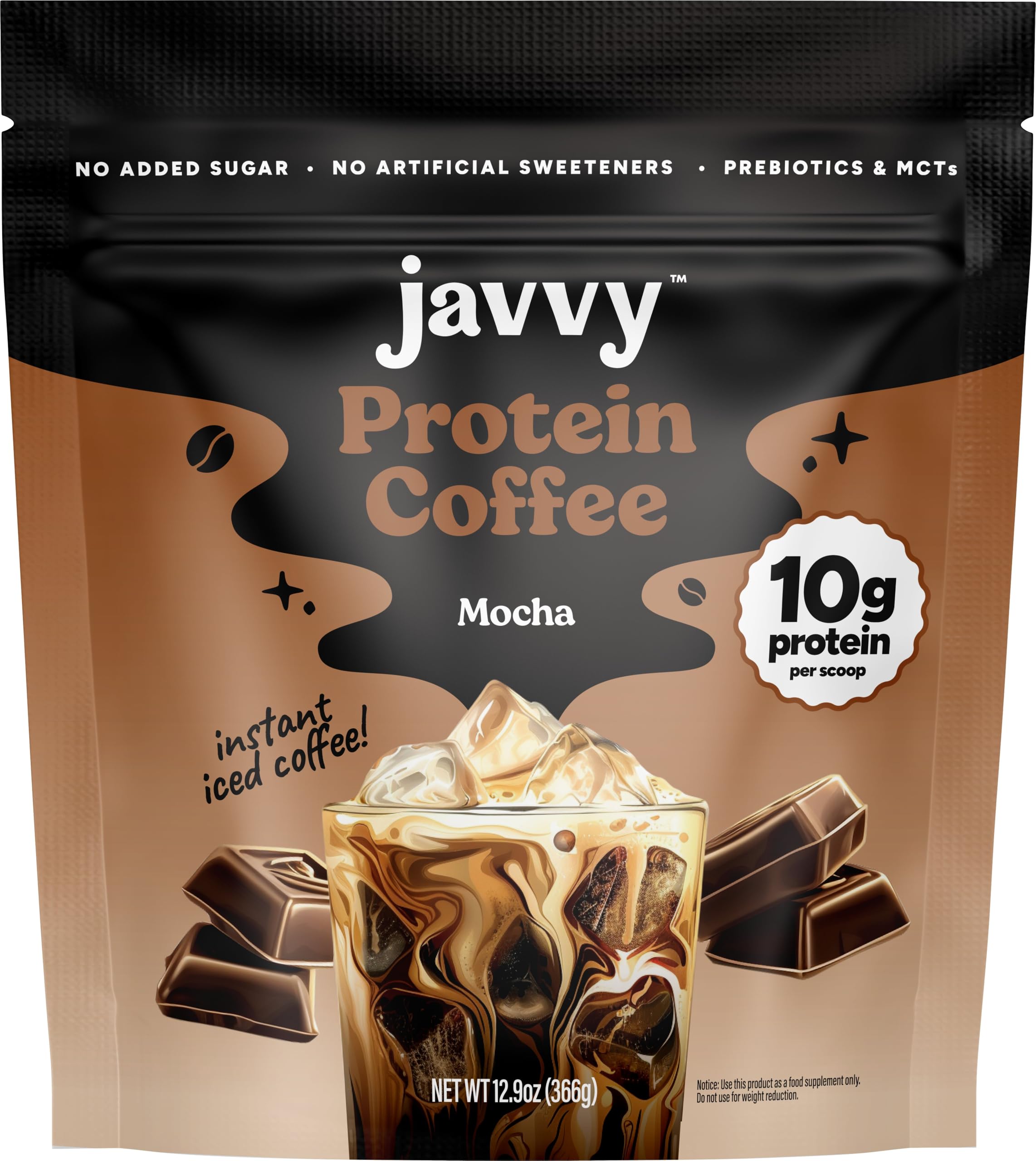 Javvy Protein Coffee for Cold Brew & Iced Coffee, French Vanilla V3 — view 16