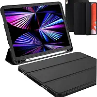 Capa iPad 10.2' Polegadas 7ª 8ª 9ª Geração – Slim Magnética Cor Preto Anti-Choque Suporte Caneta Pencil Smart Cover Proteção Total Ajustavel Vários Angulos