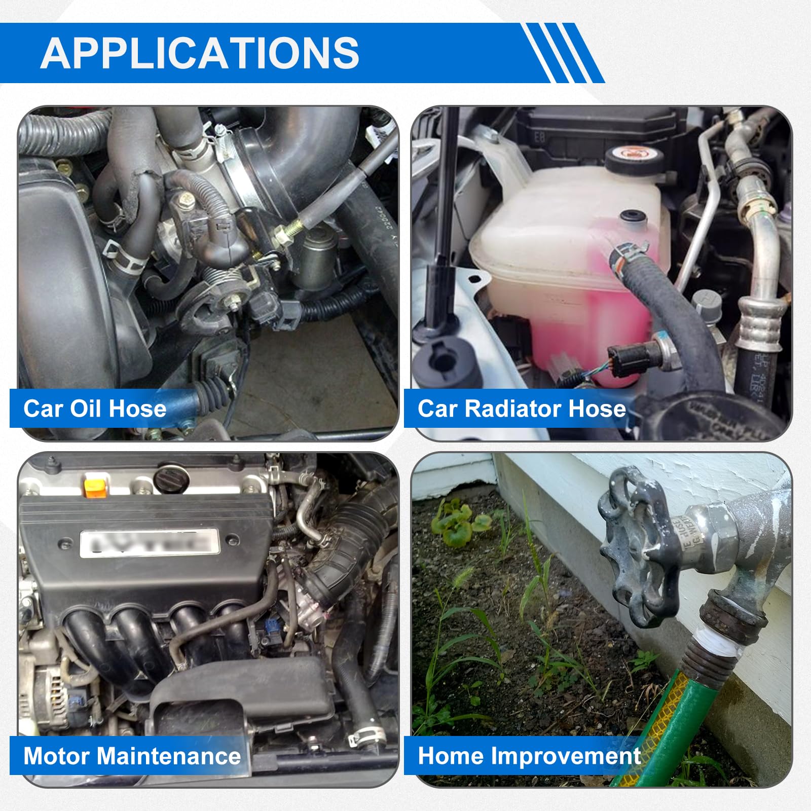 FreeTec 15tlg Schlauchklemmenzange Schlauchabklemmzange Set, 9 Schlauchschellenzange und 6 Schlauchabklemmzange, Klemmschellenzange kfz Abgewinkelte Federschellenzange Clic R Schellen Zangen für Auto