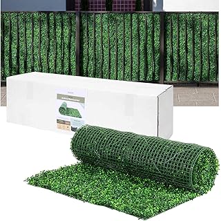 NatraHedge Artificial Boxwood Roll Panels UV Protected for Outdoor Use 3...