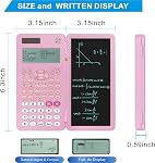 iPepul Scientific Calculators with Notepad for Students，552 Functions | Type-C Rechargeable Solar Math Calculator, 5-Line Display，School Supplies for Middle School, High School & College Students