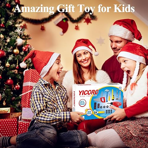 Miniatura 4 de Juego de herramientas para niños  Juego de 20 herramientas para niños pequeños con taladro de juguete, juguetes para niños, herramientas de juguete