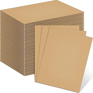 110 Pack Corrugated Cardboard Sheets 11 x 8.5 Inch Flat Cardboard Sheets Packaging Inserts Flat Square Inserts Flat Cardbo...
