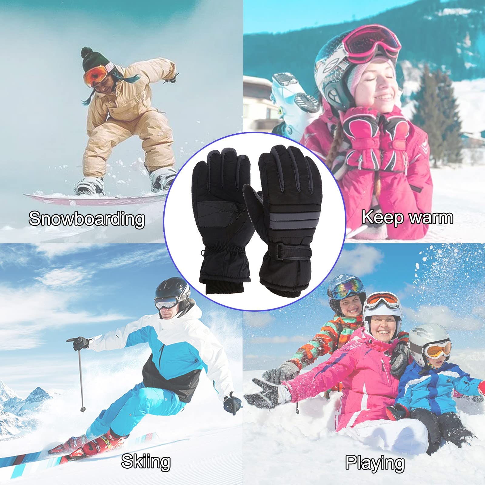 Vingerloze Winterhandschoenen Converteerbare Wollen Wanten Voor Mannen En Vrouwen Warme Thermische Gebreide Flip Top Sneeuwhandschoen Koud Weer Zwart L 3269514335