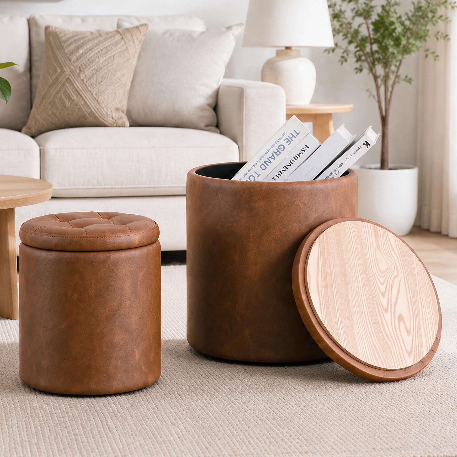 oakvivo Set of 2 Round