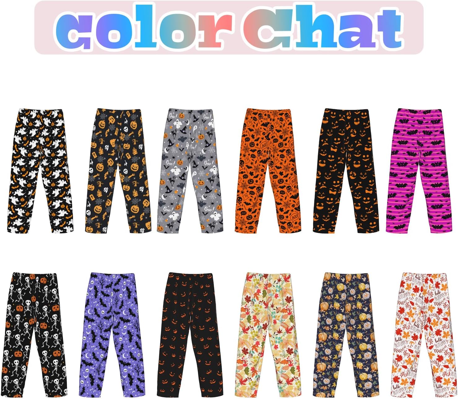 Halloween Pajama Pants Funny PJ Pant for Men Women Matching Couples Unisex - Image 2