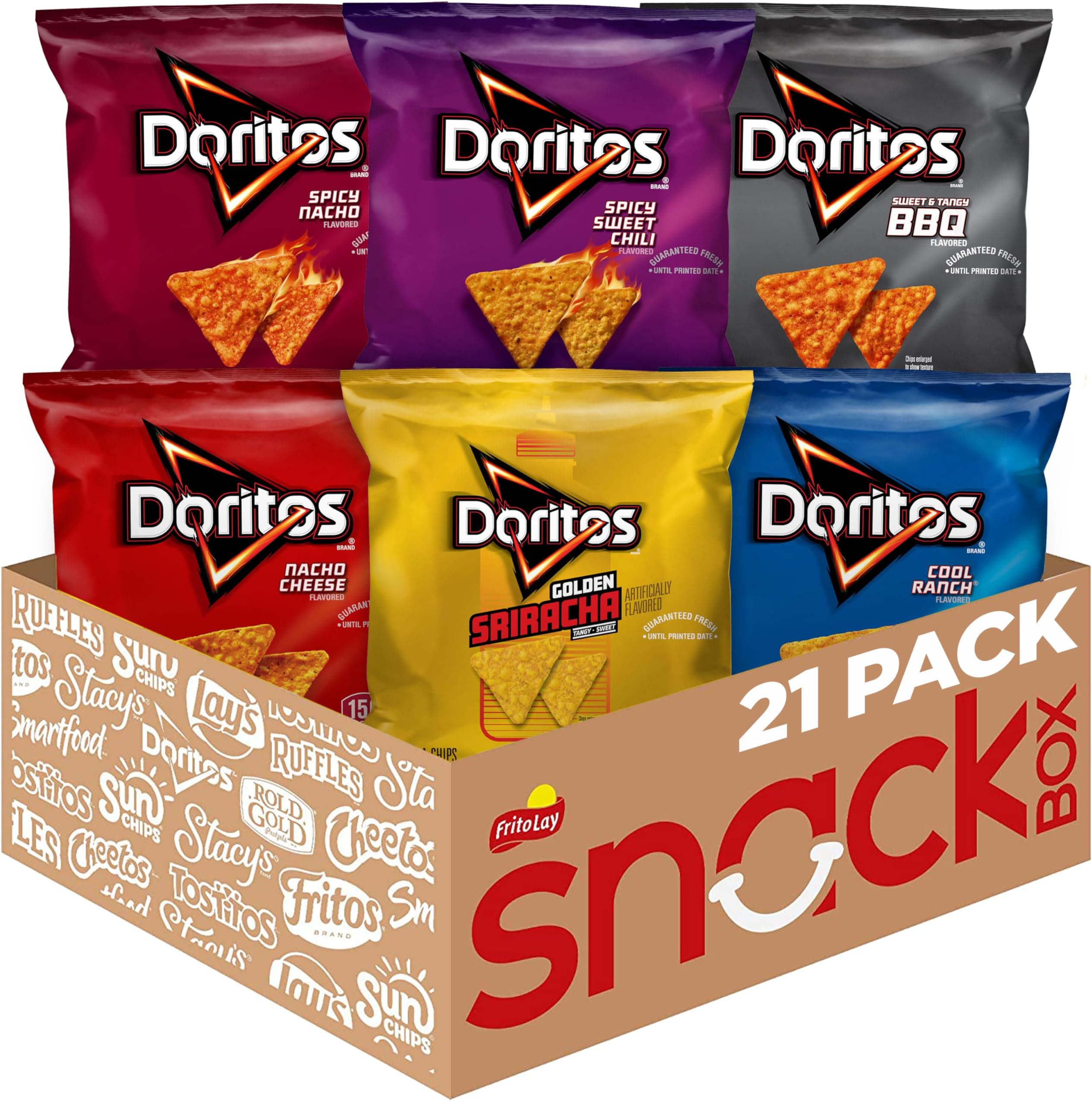 Doritos Flavored Tortilla Chips Variety Pack (Pack of 21)
