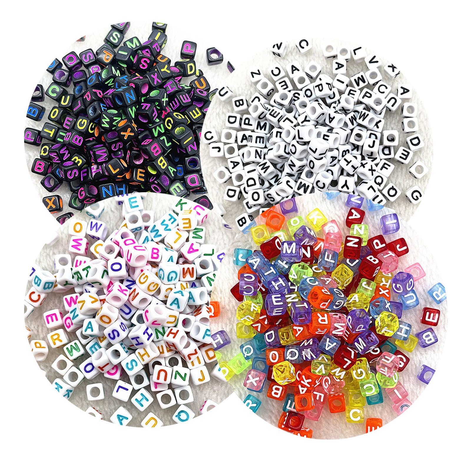 Amazon.co.jp: Ginhkok アルファベットビーズ アルファベット 4つの