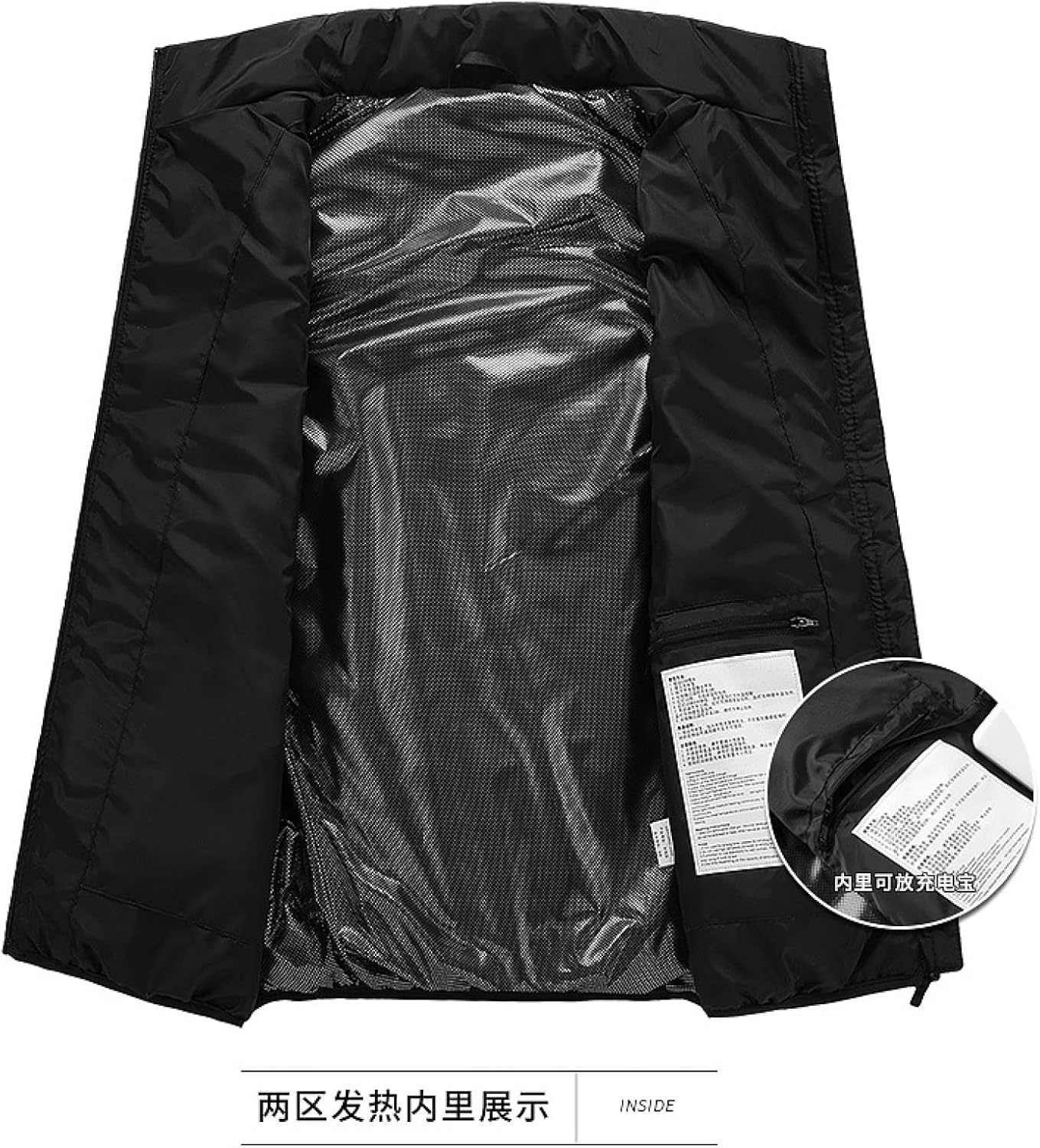 Heated Vest Electric USB Heating Jacket for Men Women 3 Temperature Levels Electrically Heated Jacket for Outdoor Camping Ice Skating(no Battery),Red-S
