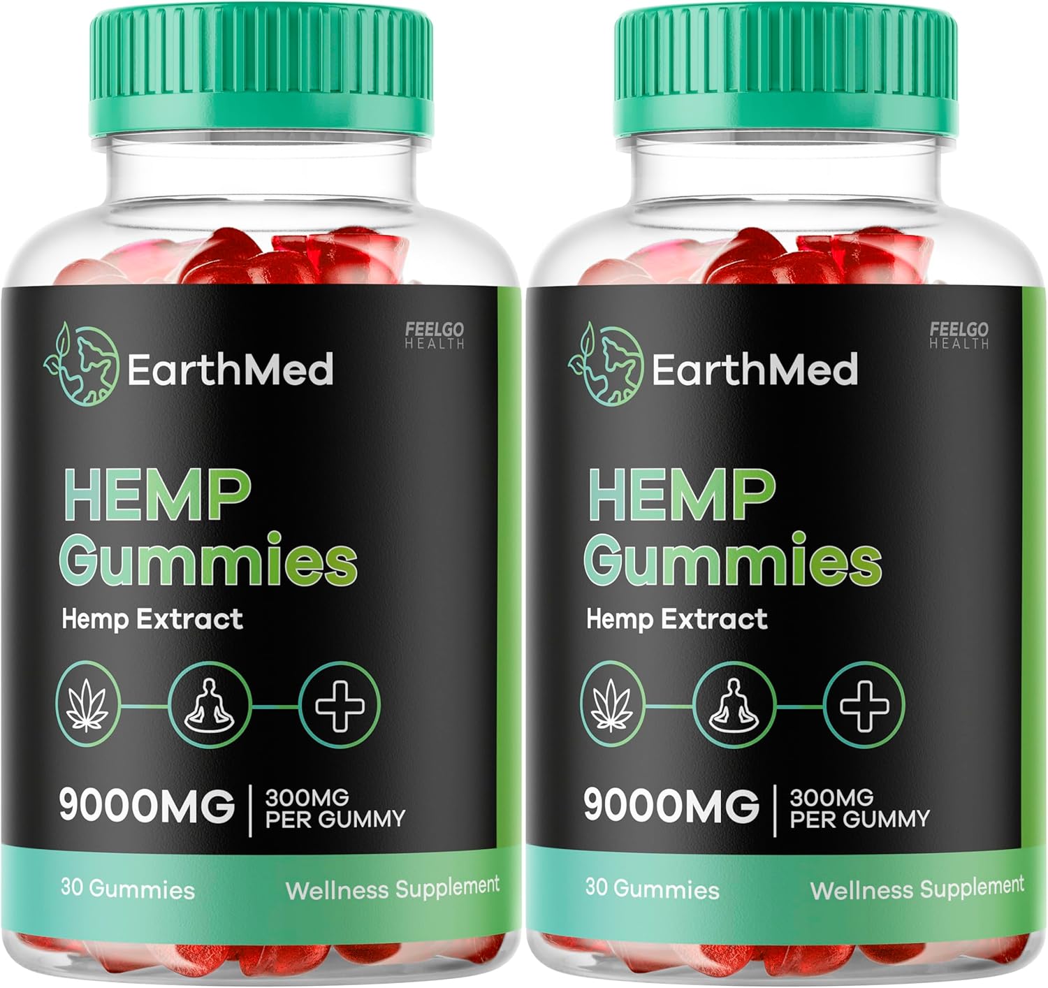 (2 Pack) EarthMed Hemp Gummies Earthmed, Shark, Earth Med Gummies, Earthmed
