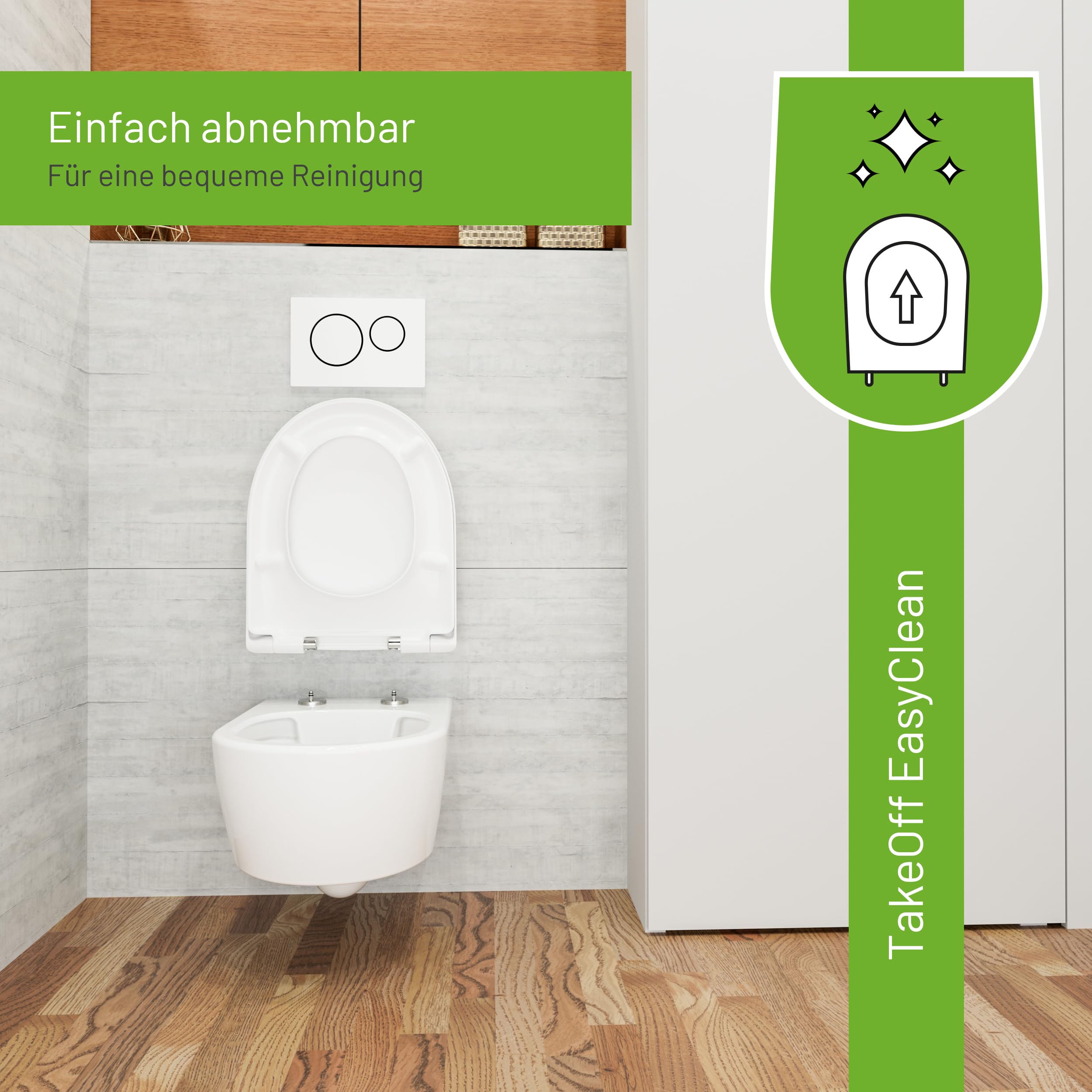 LUVETT D100 WC-Sitz D-Form Weiß