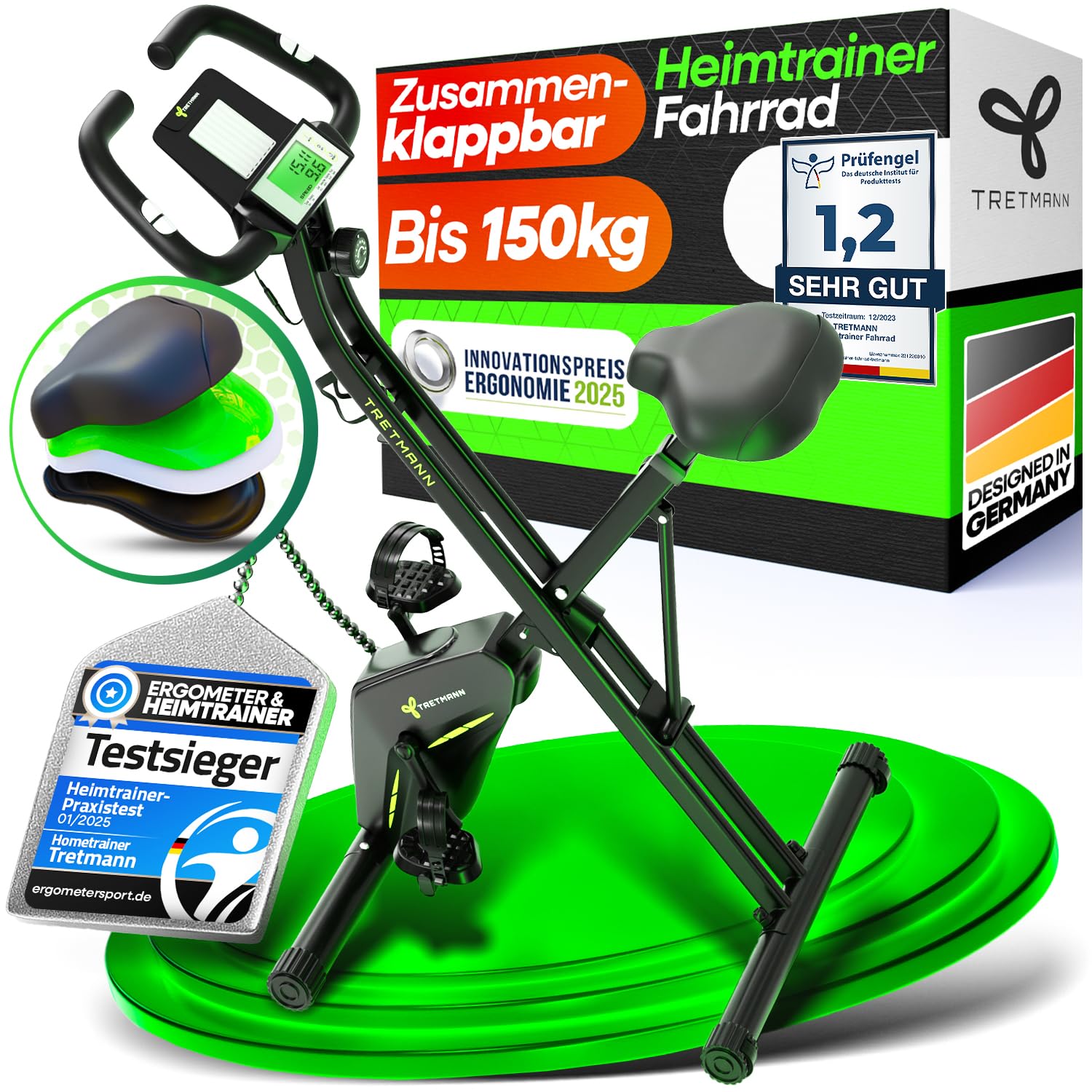 TRETMANN Hometrainer (klappbar)