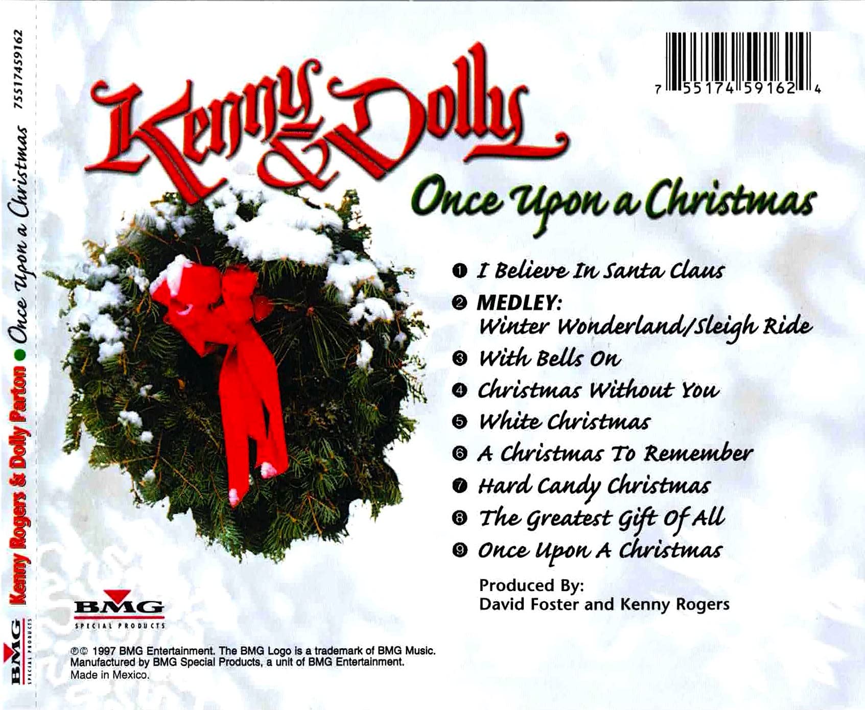 Once Upon a Christmas by Rogers, Kenny, Parton, Dolly (1990) Audio CD