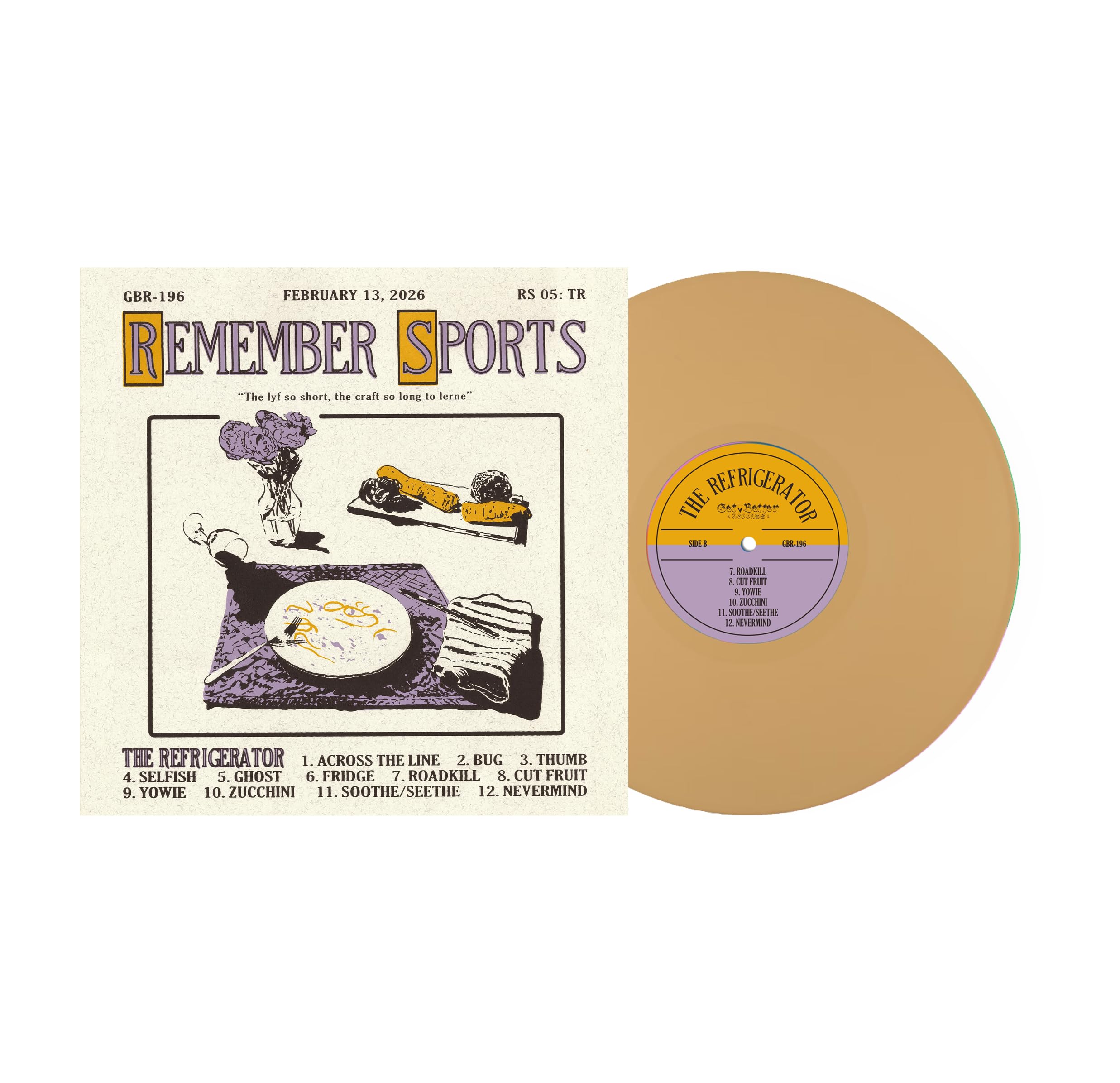 Remember Sports The Refrigerator (custard Opaque Vinyl) LP New 634457227347
