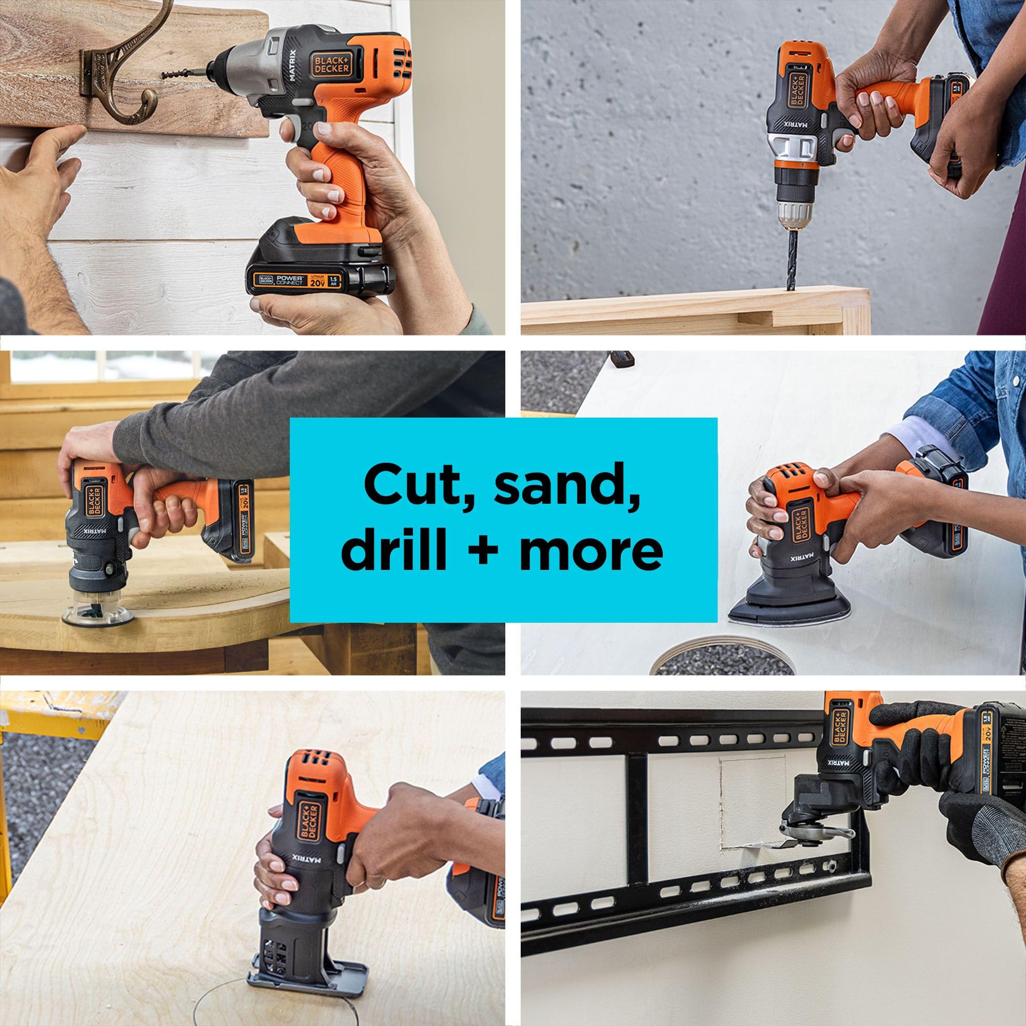 Amazon.co.jp: BLACK+DECKER マトリックス 20V MAX 電動工具コンボ 