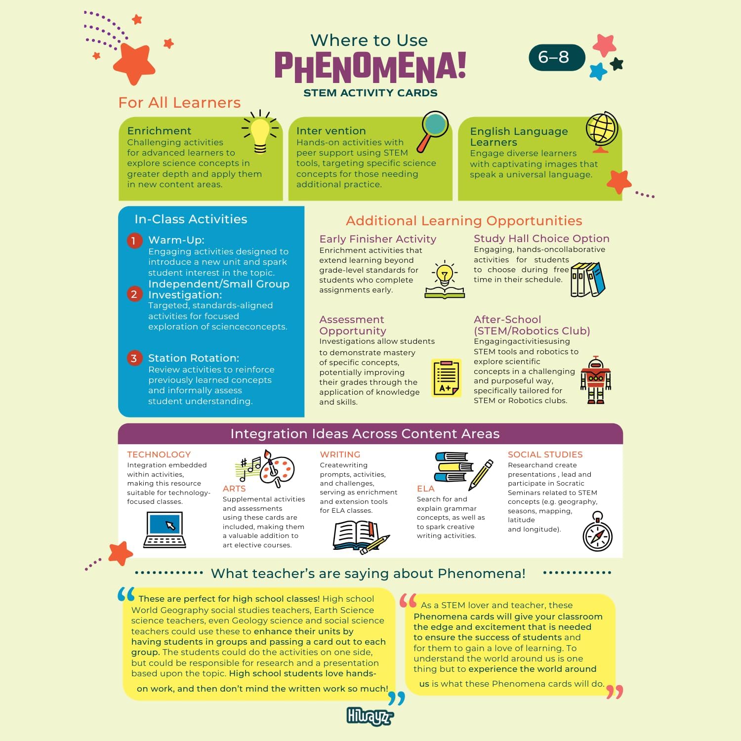 STEM Activity Cards Ages 12+ | 100 Cards for Classroom Activities | Over 150 Hours of Hands-On Science Exploration | Teacher Must-Haves