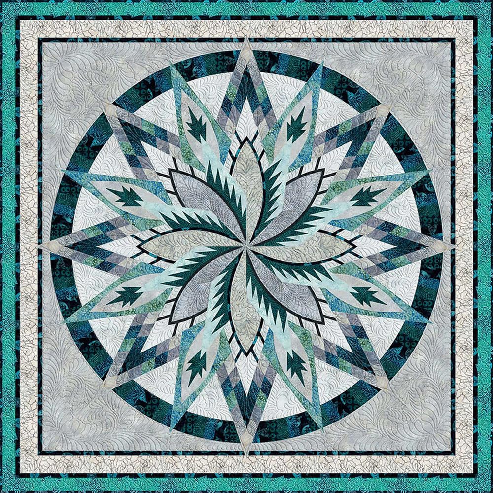 Riley Blake Designs Assorted Expressions Batiks Silver Shores Quilt Kit Ktbt-1026