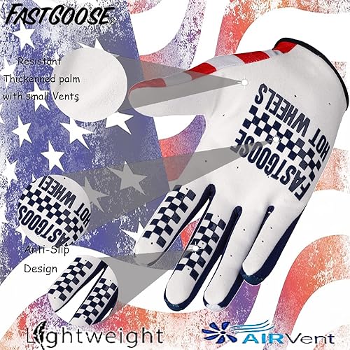 Miniatura 3 de Guantes de motocicleta Drit Bike Guantes de motocross para hombres y mujeres, guantes transpirables ligeros todoterreno para ATV BMX, MTB Racing