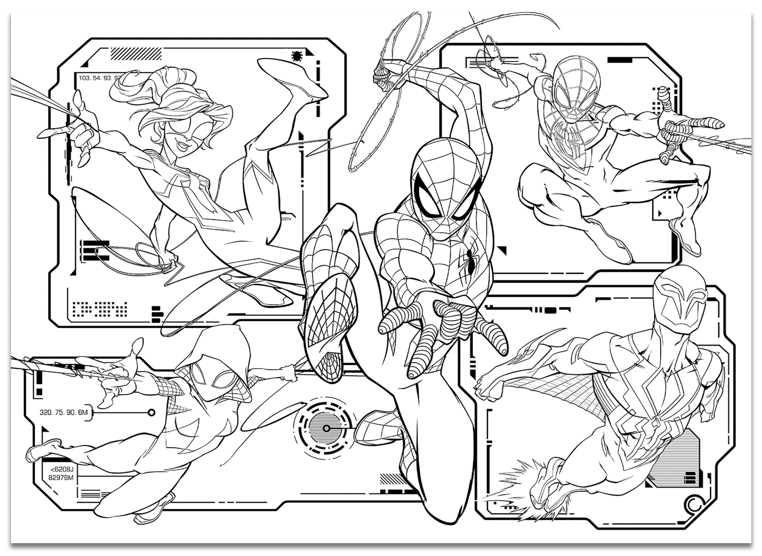 Liscianigiochi Marvel Puzzle DF Maxi Floor 4 x 48 Spiderman