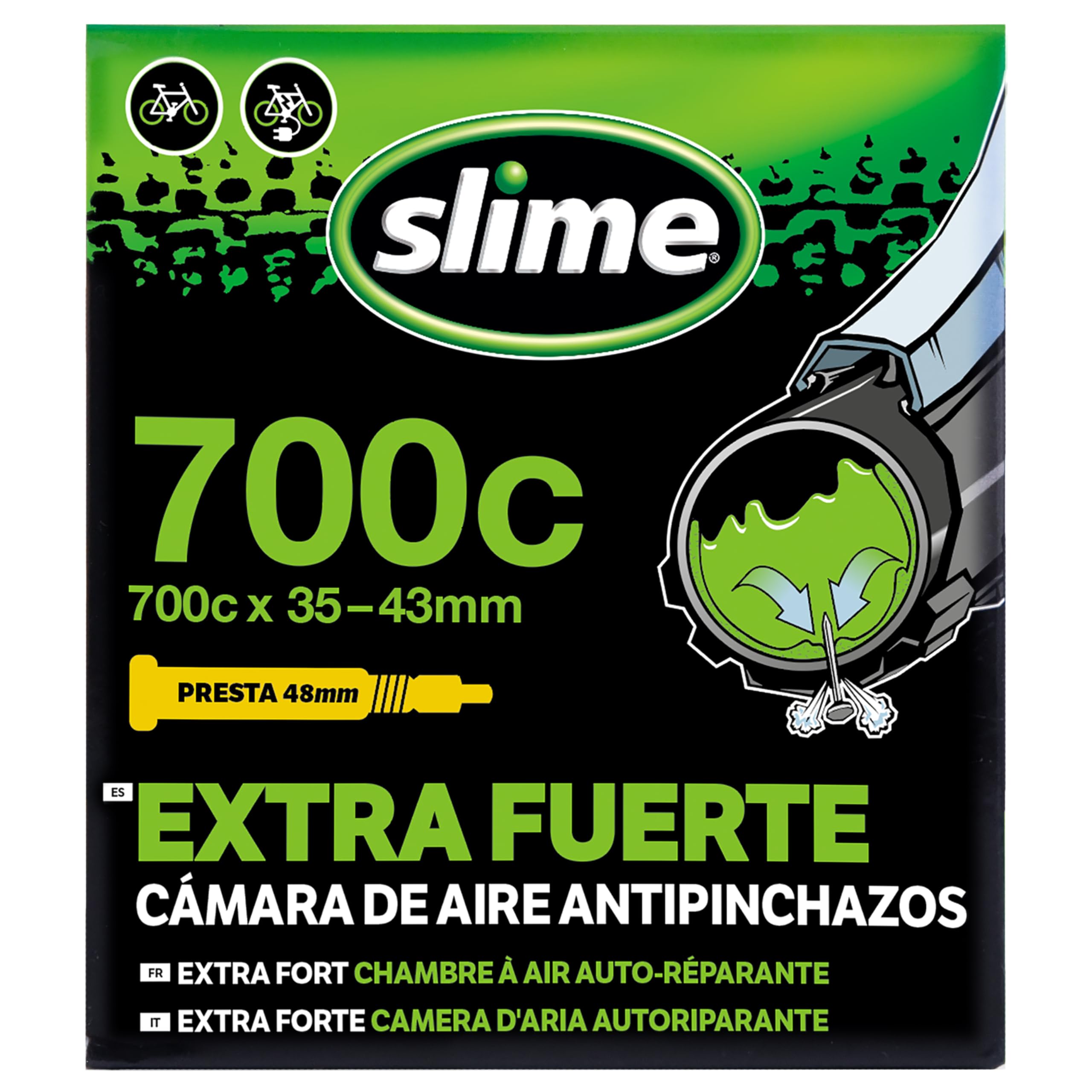 Slime 30061 Cámara Interior de Bicicleta con Sellante de Pinchazos Slime, Sellado Autónomo, Prevenir y Reparar — view 18