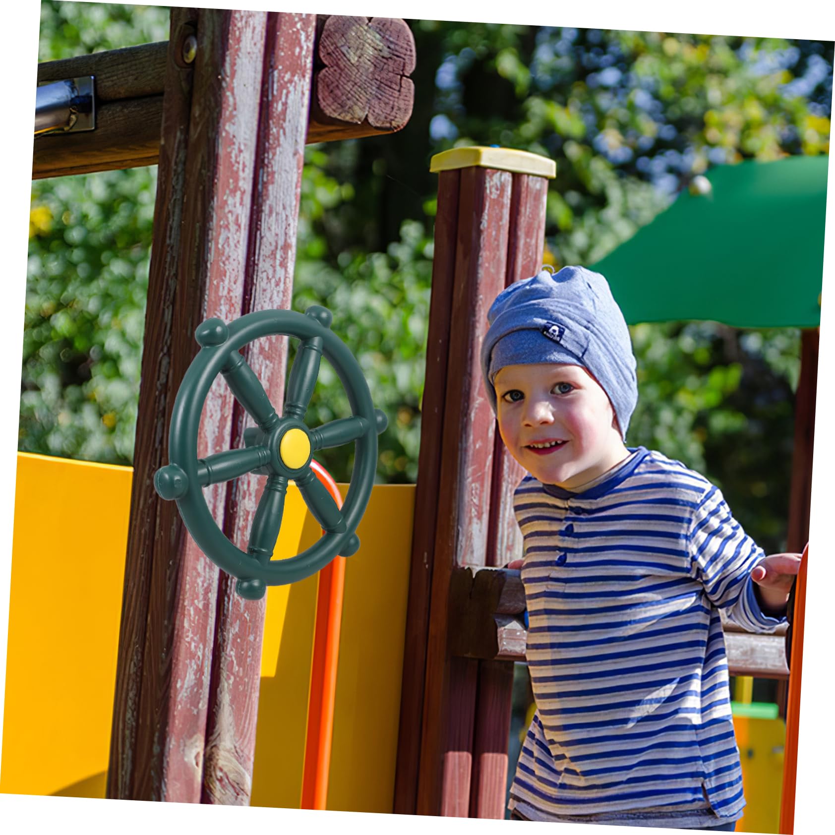 Toddmomy Tree House Swing Steering Wheel Replacement Toy for Boys and Girls Reusable and Safe Pp Material Construction