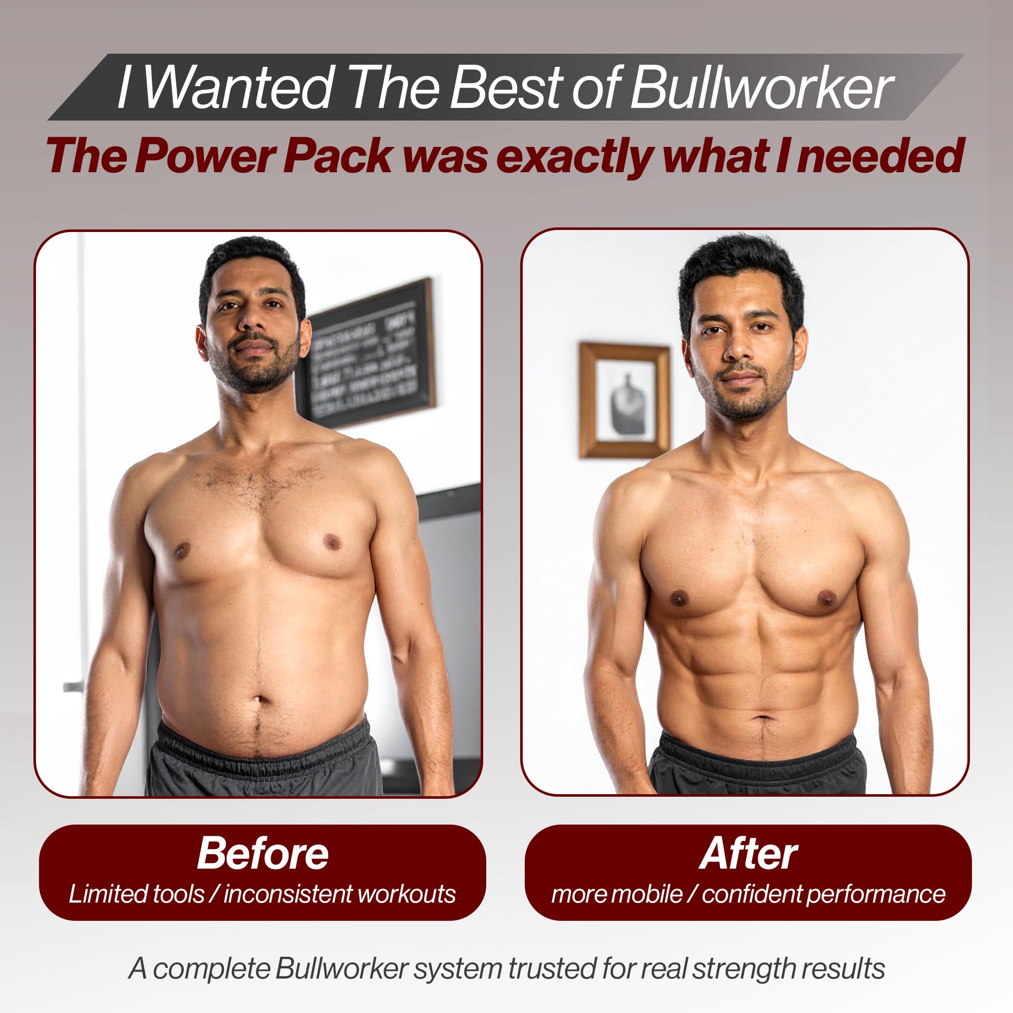 Bullworker Power Pack – Gymnase à Domicile Portable Cross Training pour Une Forme Physique Totale (Bow Classic, Steel Bow, ISO-FLO)