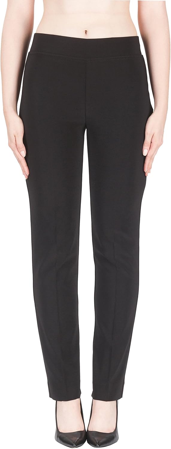 Joseph Ribkoff Black Elastic Waist Pull-On Stretch Pants Style 143105 - Size 4