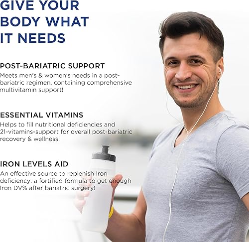 Miniatura 7 de Multivitamínico bariátrico con hierro para mujeres y hombres, mezcla todo en uno de 42 superalimentos para energía y apoyo inmunológico,