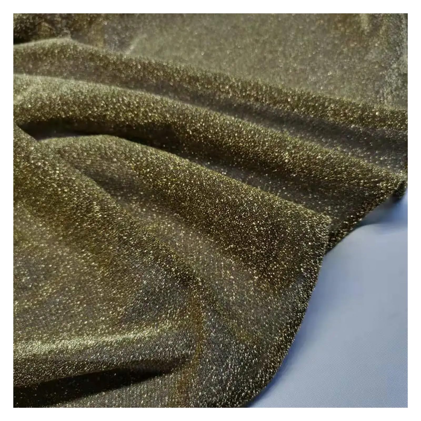 Tissus métalliques pailletés souples anti-gratte pour vêtements confortables