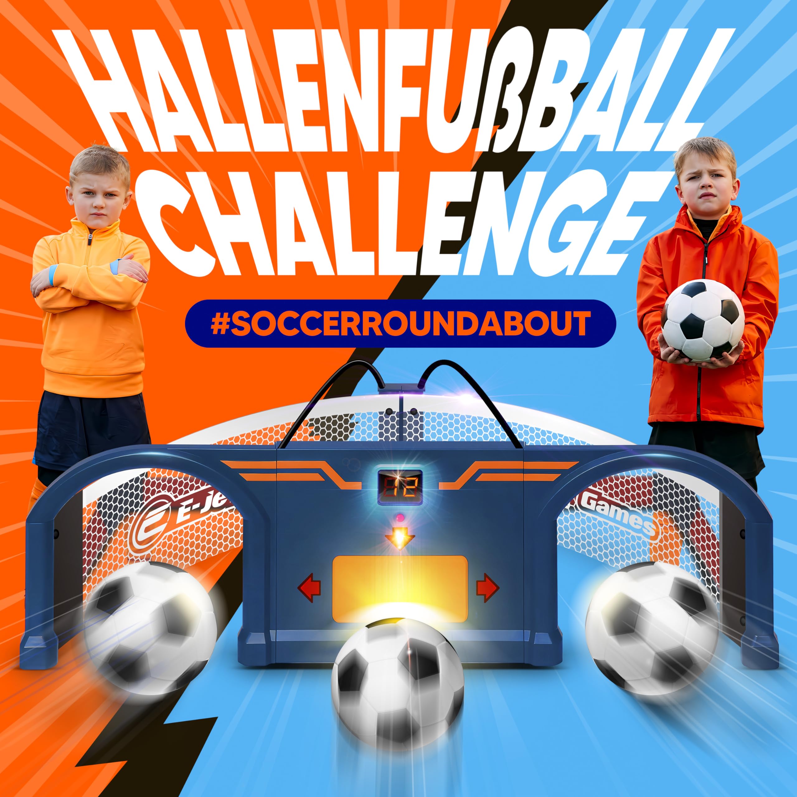 E-JET Soccer Roundabout Football Toy Set for Children, Indoor Toy