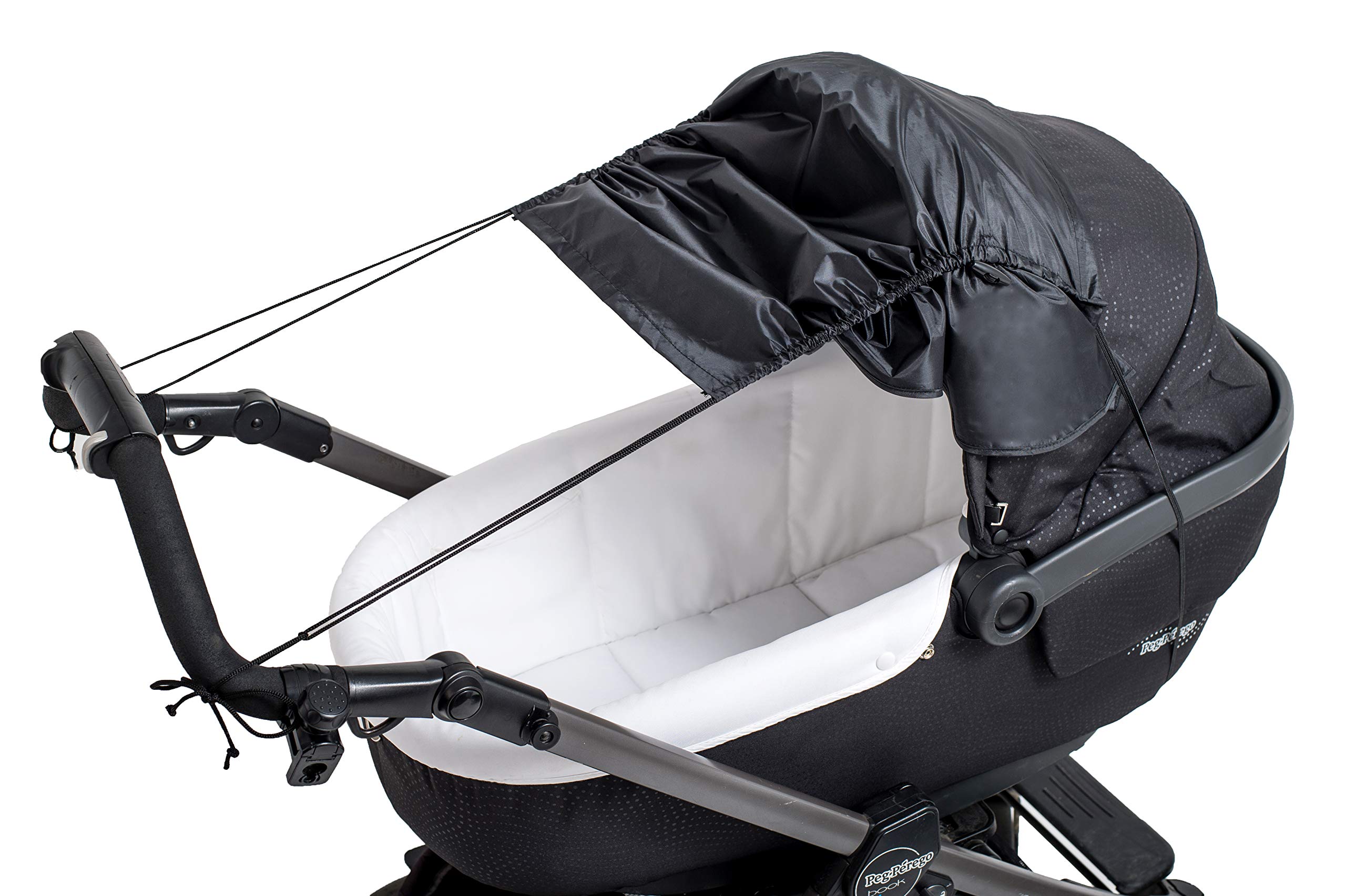 Altabebe AL7012-02 Universal Baby Sunshade with Side Protection for Pram and Stroller with Anti-UV 50+, Black - Image 3