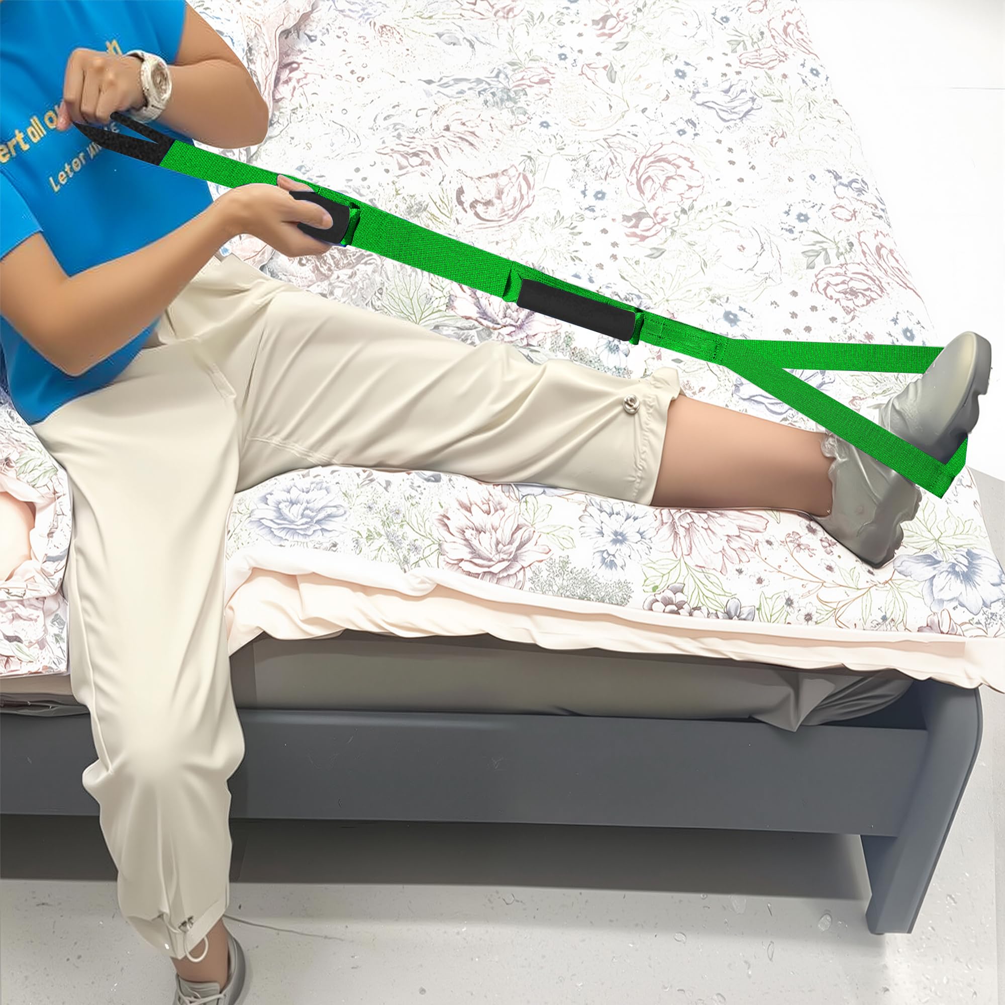 42 Inch Leg Lifter,Leg Lifter After Hip Replacement with Large Foot Loop,Mobility Aid for Disables and Elderly,Leg Lifter Strap for Knee Replacement Recovery Aids(Black) — Amazon image 9