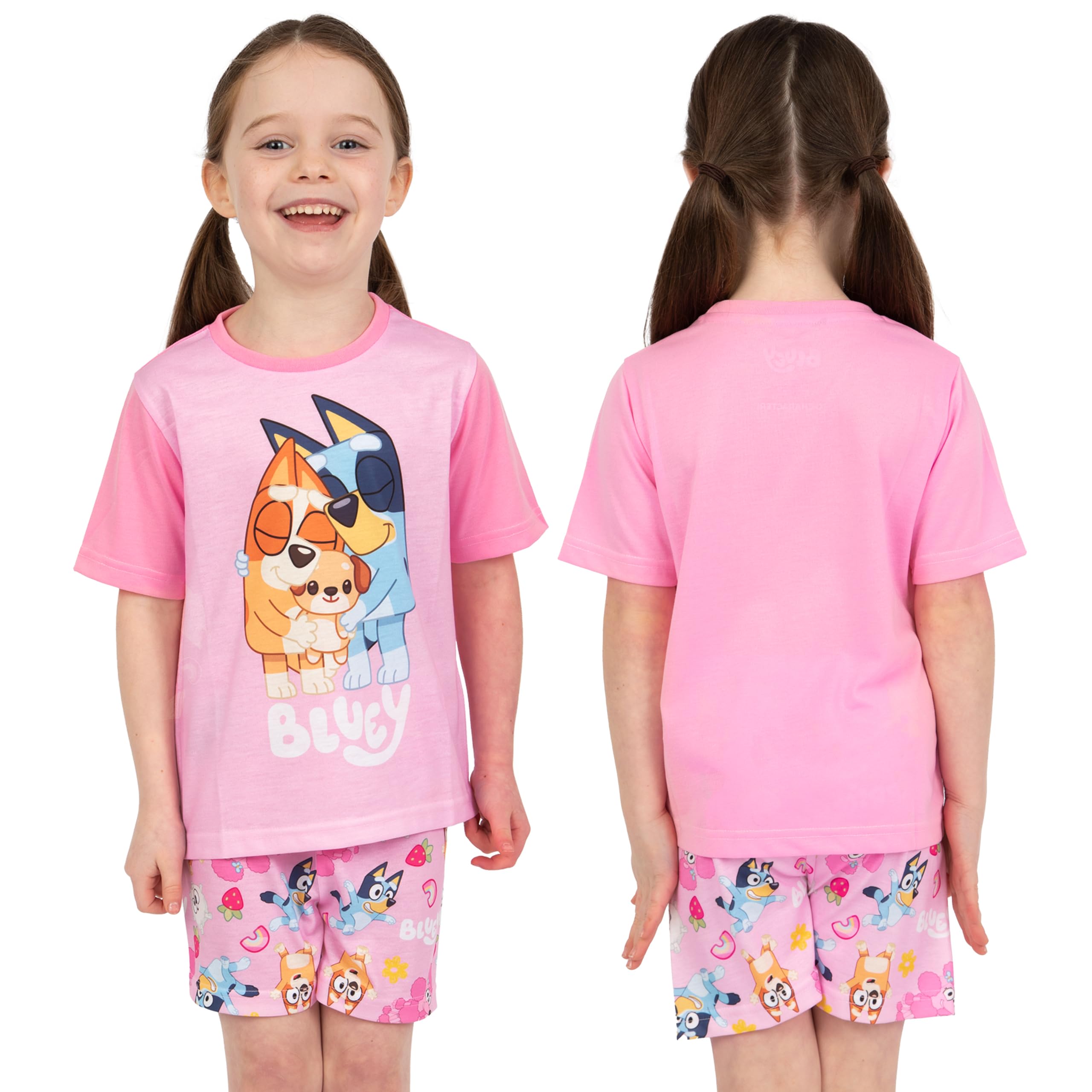 Bluey Pyjama Fille | 2 Paquets De Pyjamas | 2 Paquets Pyjama Enfant Bingo