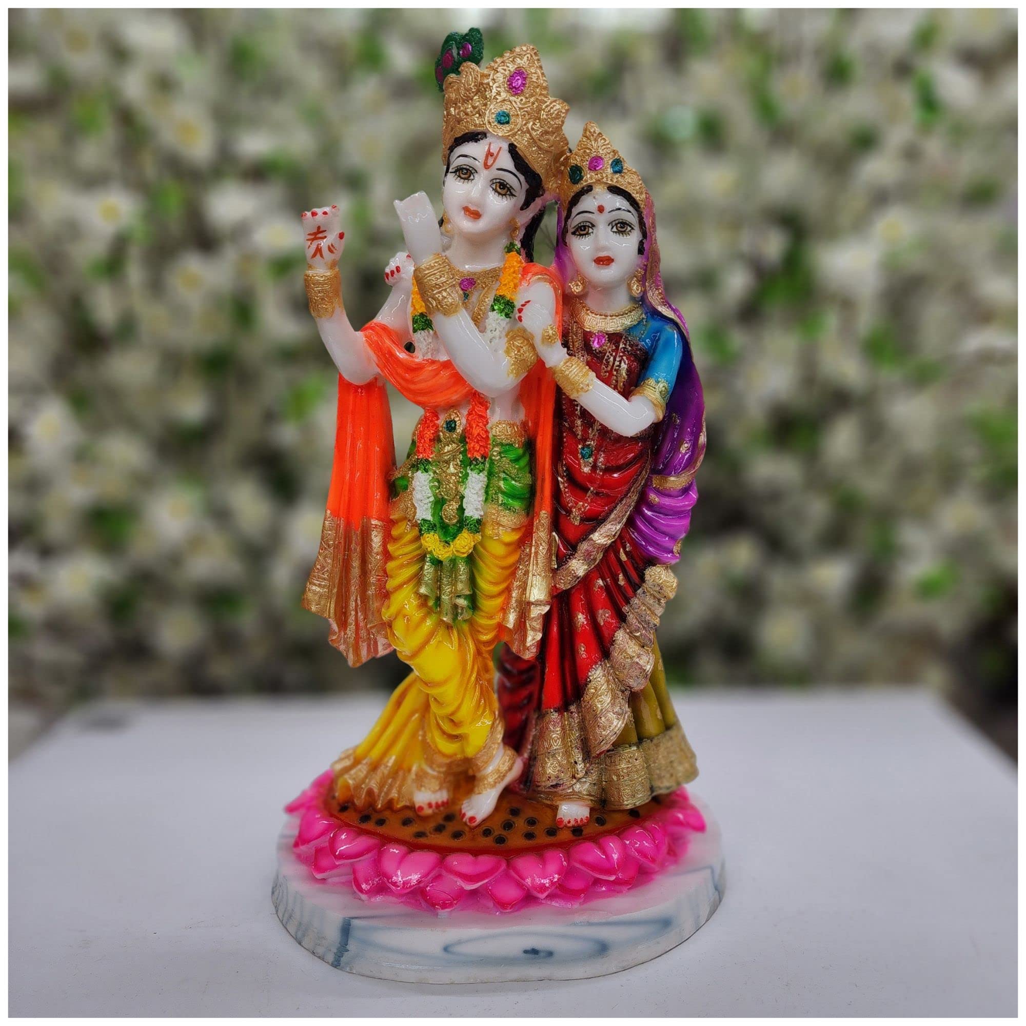 Buy AtoZ India Cart Radha Krishna Statue in Resin Radhakrishna Idol