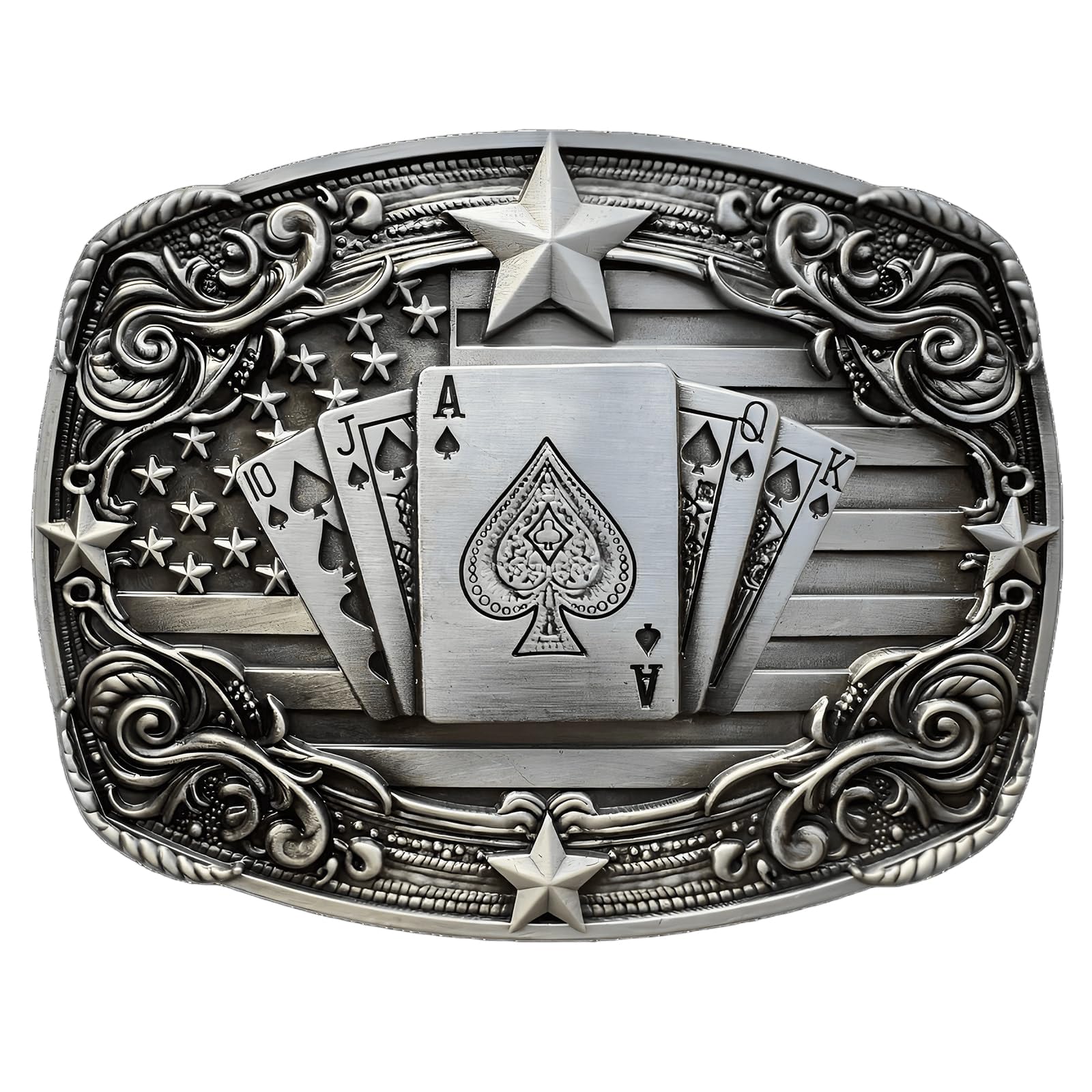 Western Cowboy Vintage Rodeo Cross Prayer Horse Belt Buckle Men