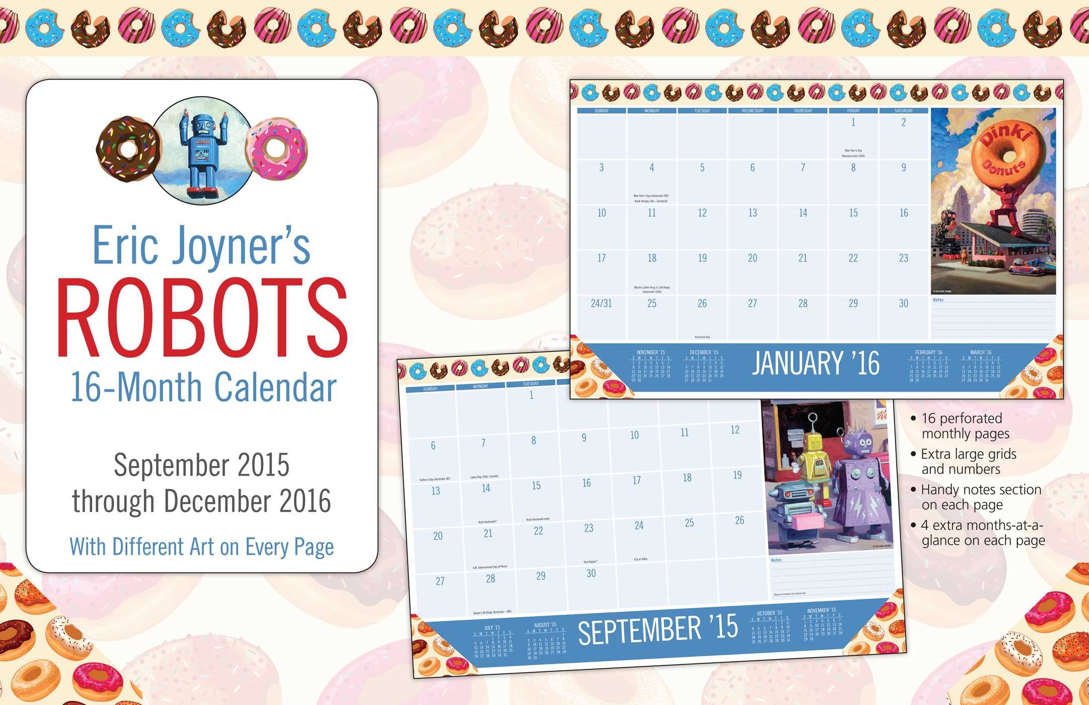 Eric Joyner Robots 2016 Calendar